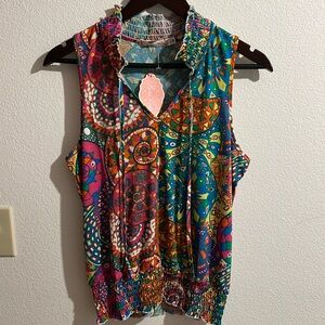 Funky boho chic tank so colorful!!